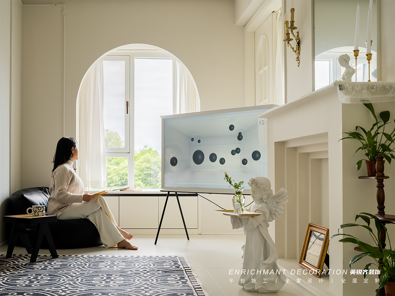 106㎡慵懒又不失高级的轻法式风住宅，陷入家的温柔（图ZMzQ3MTkxNTE2） - 家装设计 - 站酷设计师成都英锐齐设计原创素材 - 站酷ZCOOL