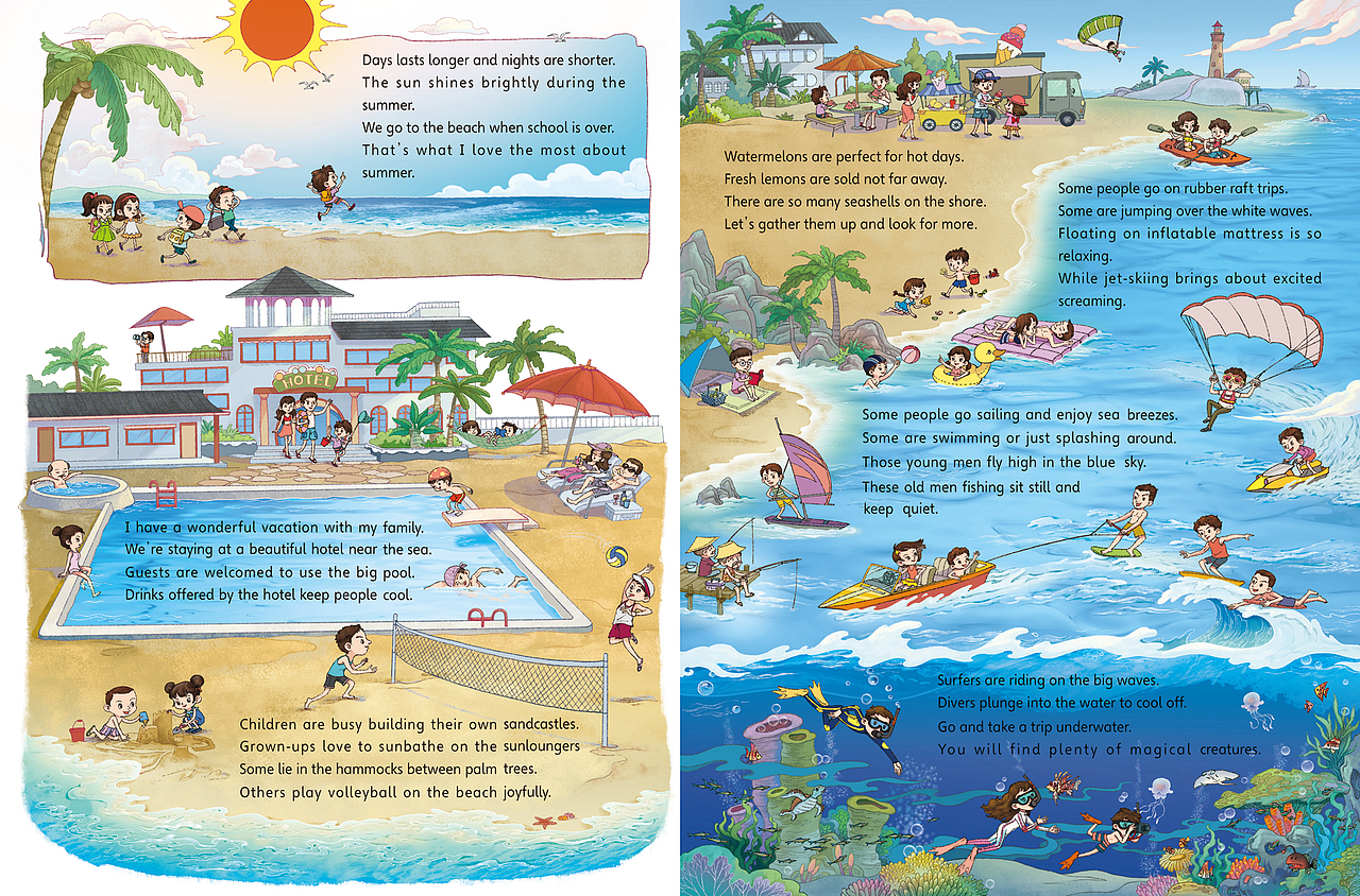 大开本英语绘本（图ZMzY0NTA2Mjky） - 儿童插画 - 站酷设计师一小步ken原创素材 - 站酷ZCOOL