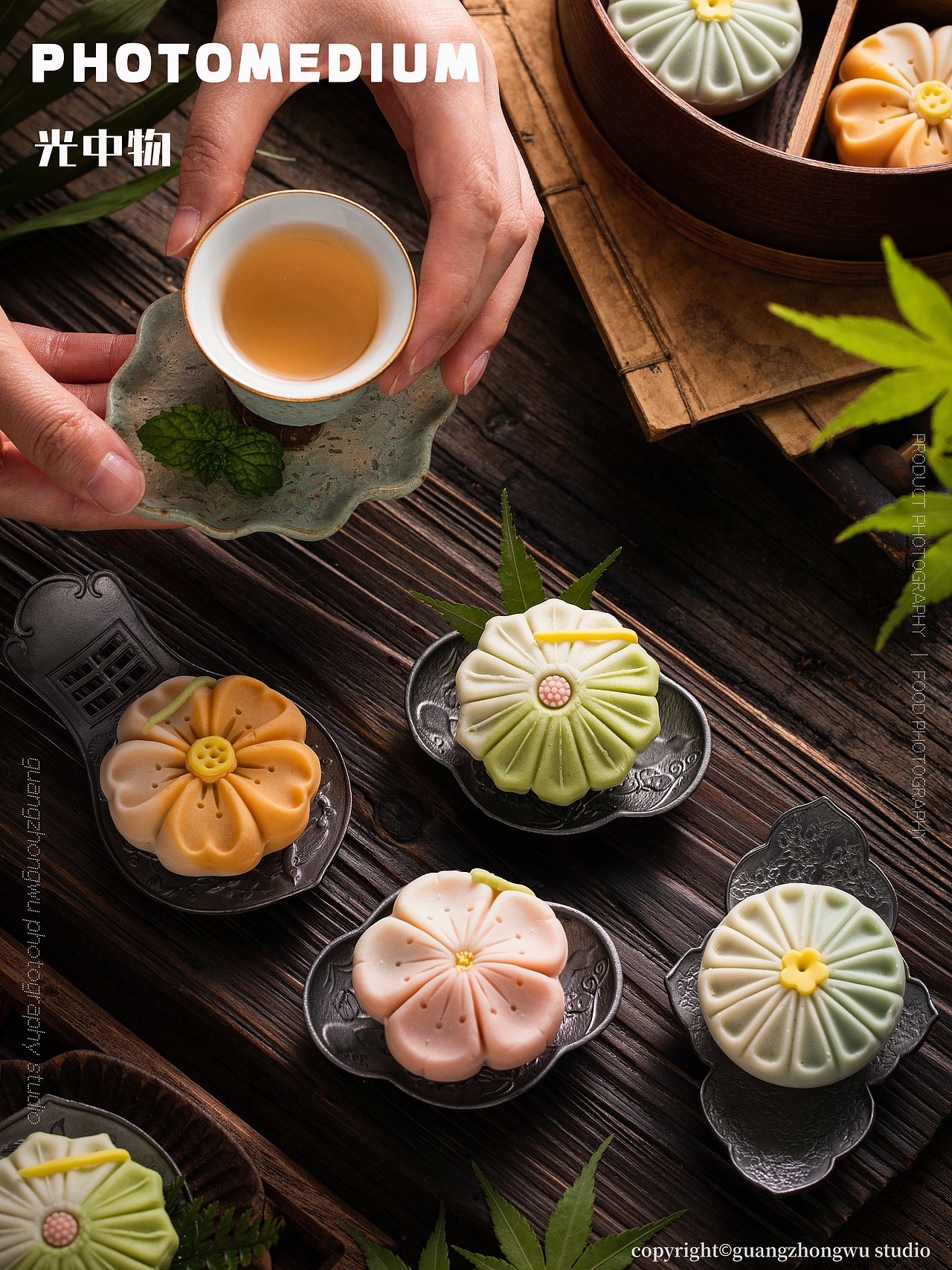 中式传统糕点拍摄X唐菓子&螺旋酥X光中物Studio