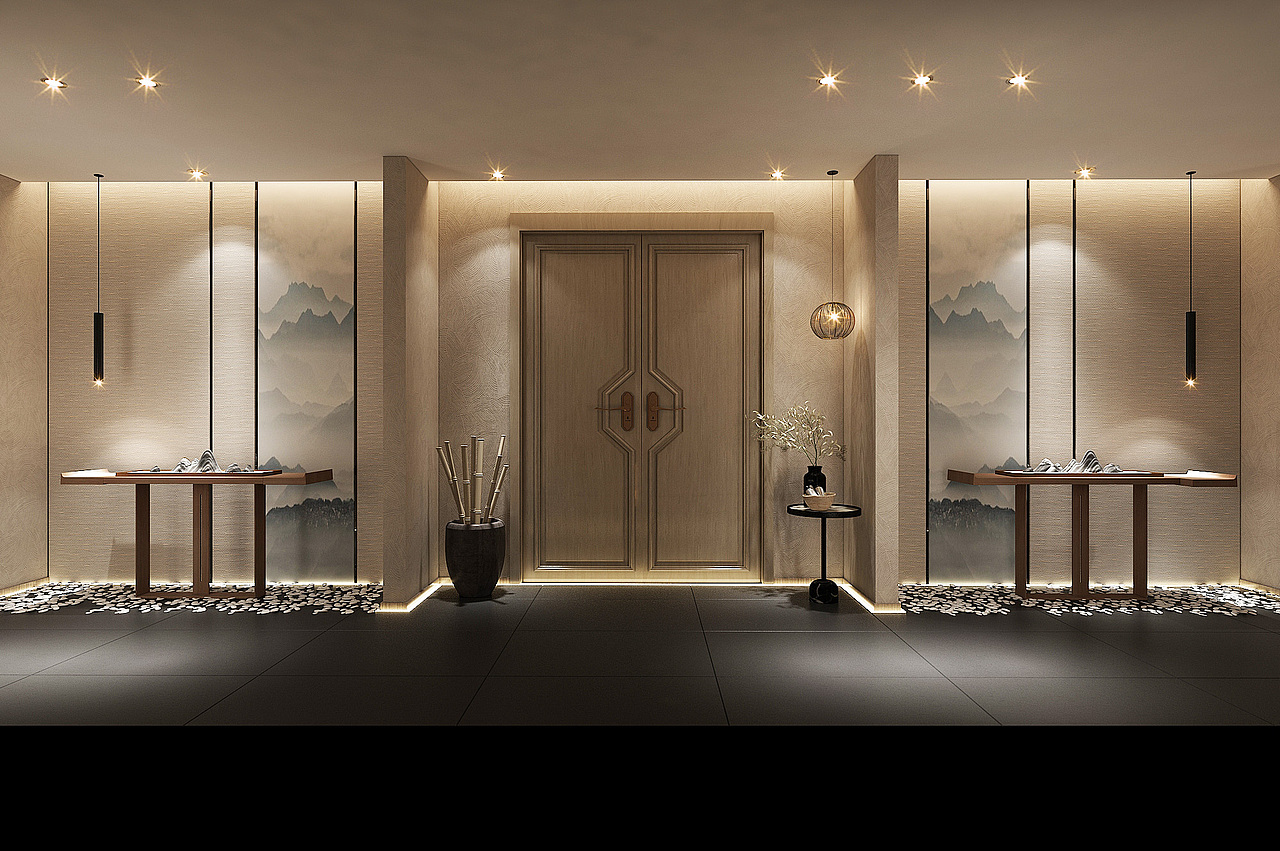 银川装修公司|银川足浴店装修设计效果图