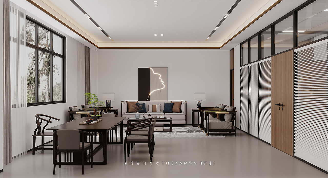 高效活力的现代办公室设计