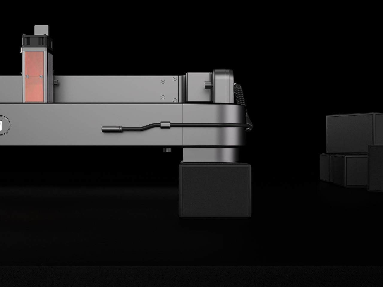 【产品渲染】激光雕刻机