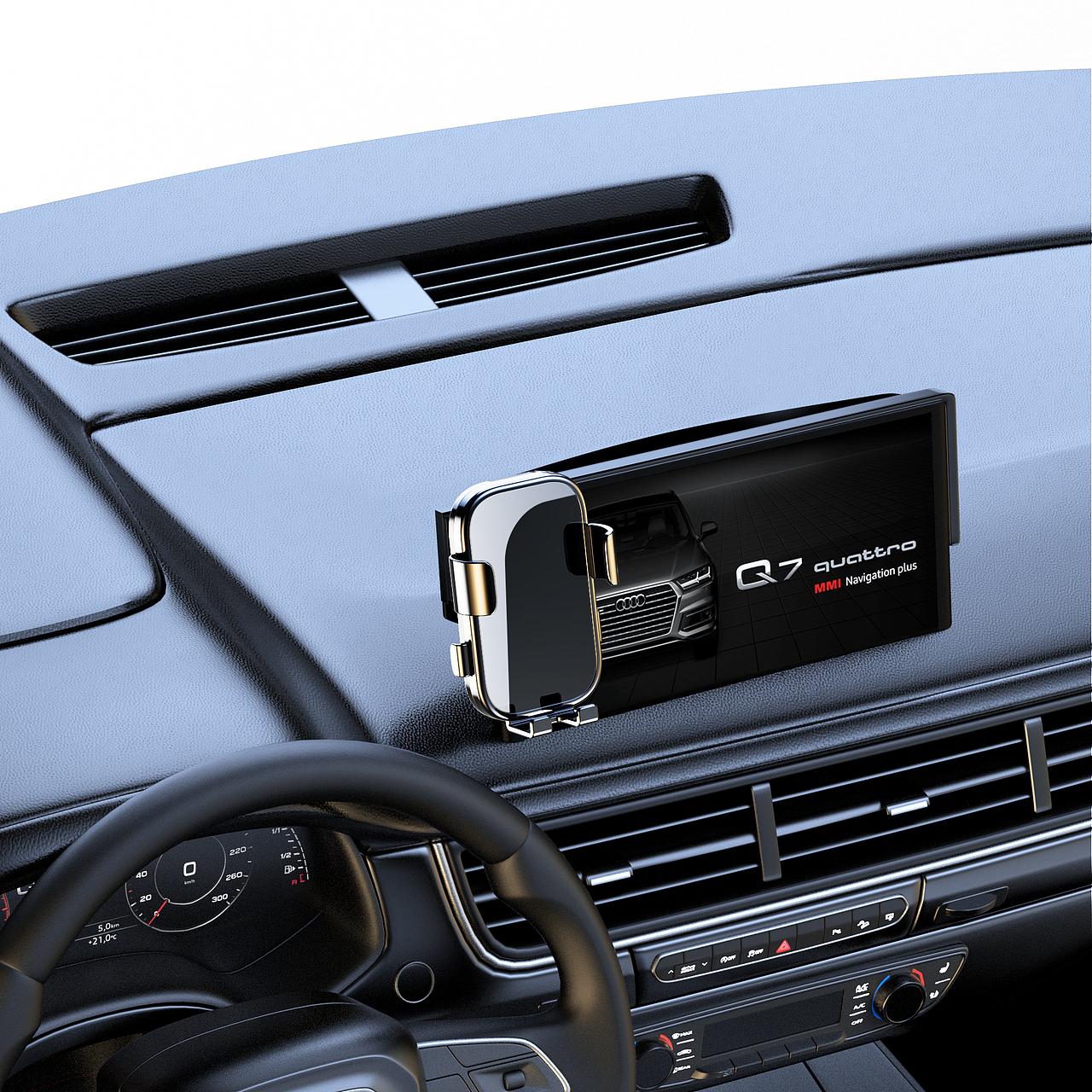 奥迪手机支架渲染