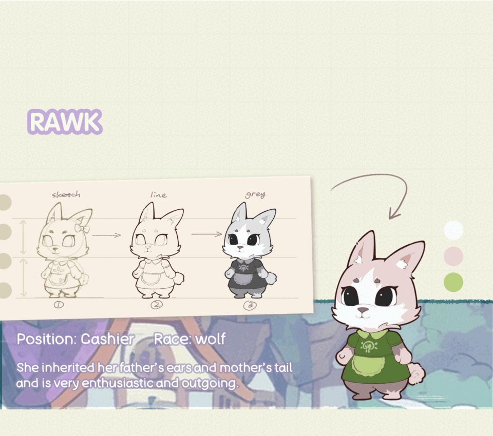 绿树餐厅 模拟经营类 游戏界面设计