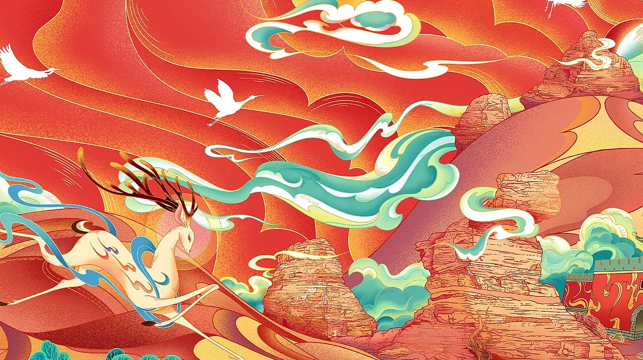 塞北风光（图ZMzA4ODM2Njcy） - 商业插画 - 站酷设计师卓煜原创素材 - 站酷ZCOOL