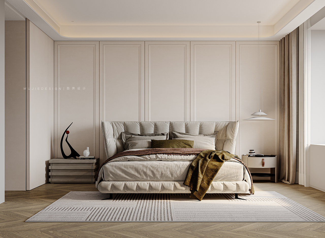 温柔 丨玺樾府（图ZMzI2MzYyODQ0） - 家装设计 - 站酷设计师吾界空间设计原创素材 - 站酷ZCOOL