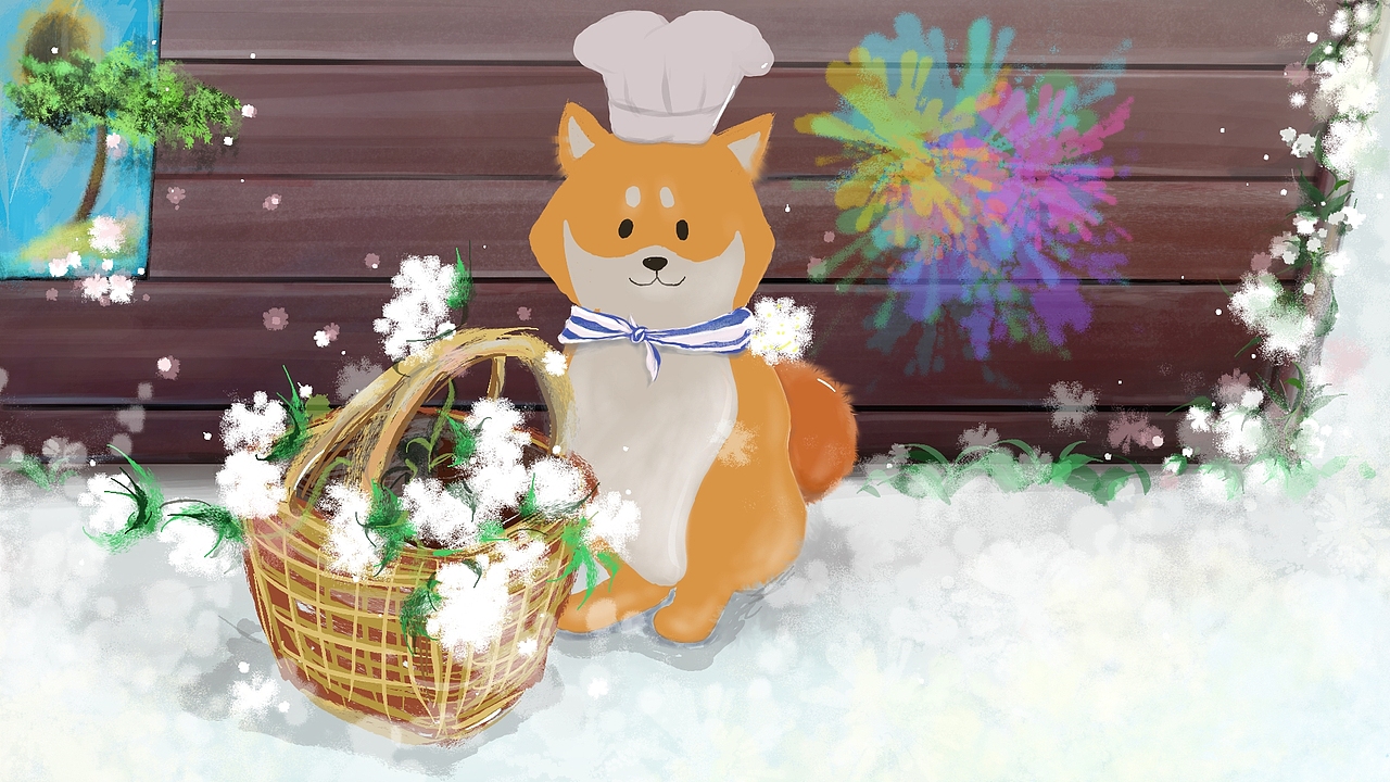 賣花小柴（圖ZMzA0MzQ5NzMy） - 創(chuàng)作習(xí)作 - 站酷設(shè)計(jì)師小新UMB原創(chuàng)素材 - 站酷ZCOOL