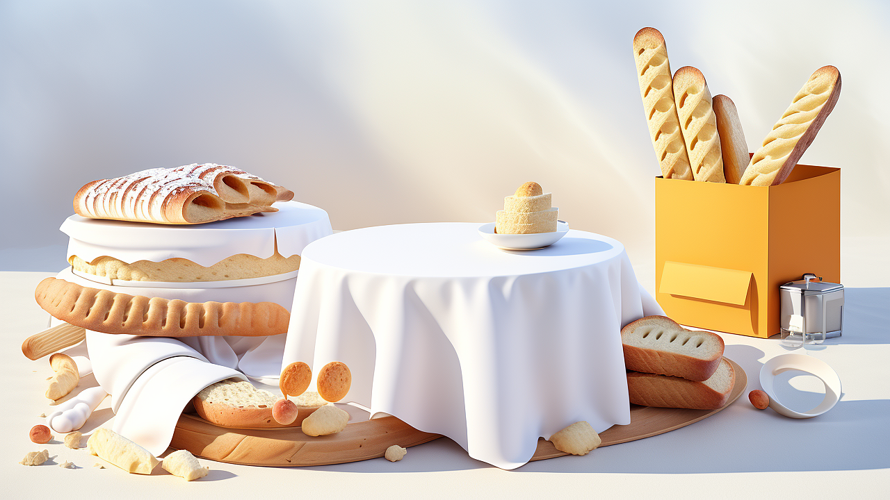 AI摄影-烘焙面包