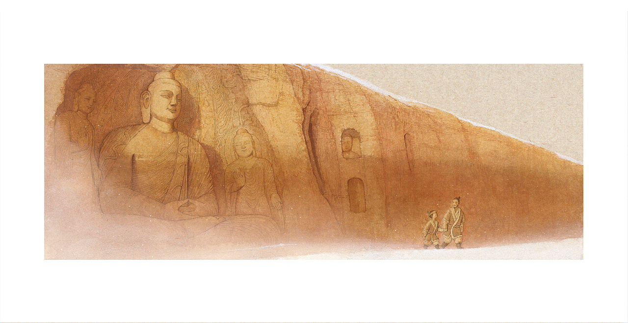 原创国风绘本《小石匠·云冈的故事》