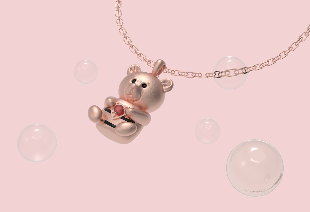 珠宝首饰｜“憨憨”与“吉吉”原创IP小熊（图ZMzAzNjMzNDI0） - 首饰设计 - 站酷设计师L_xu生原创素材 - 站酷ZCOOL