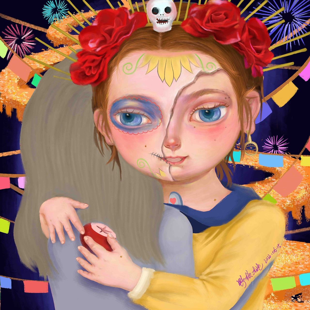 Twins（双生）系列（图ZMzEwNTYzNDky） - 商业插画 - 站酷设计师野核桃原创素材 - 站酷ZCOOL