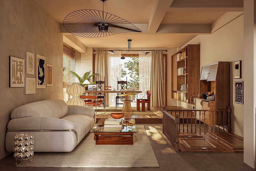 原木风家装（图ZMzQ0NDk2OTQw） - 家装设计 - 站酷设计师Z424603806原创素材 - 站酷ZCOOL