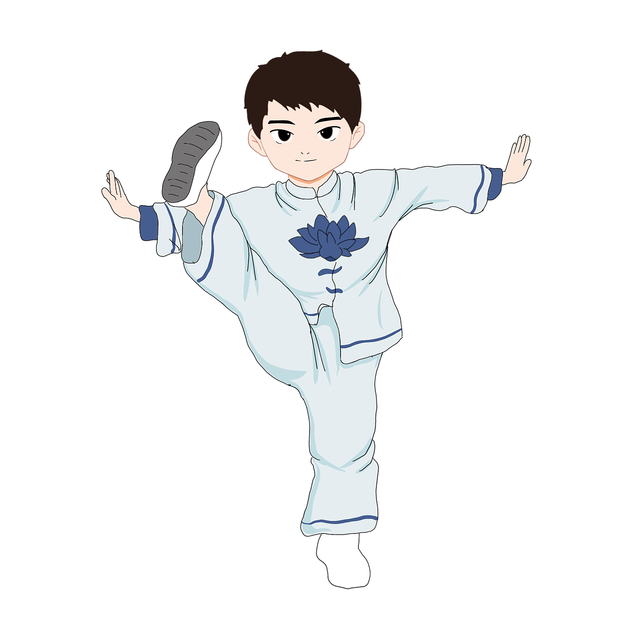 太极拳分解动作（图ZMjk2MTk0MTIw） - 儿童插画 - 站酷设计师三碗汤泡饭原创素材 - 站酷ZCOOL