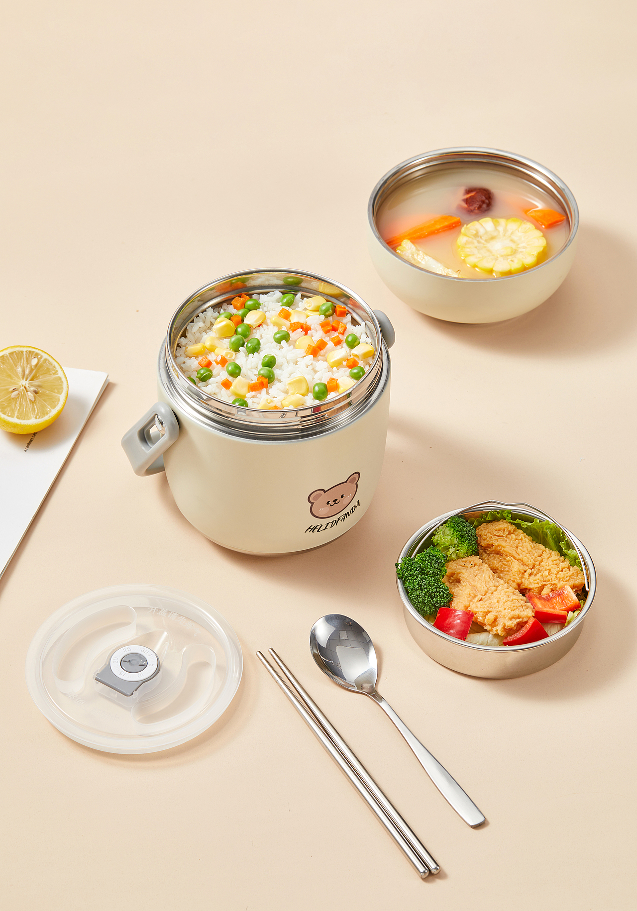 电商摄影 保温提锅 