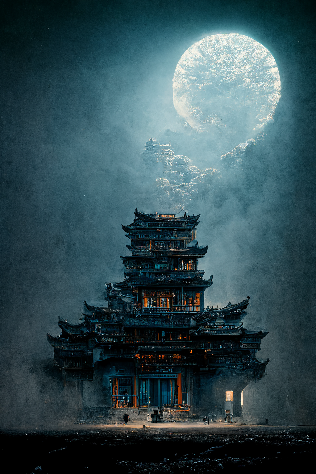 ai 复古兰系列 之 古风建筑插画集