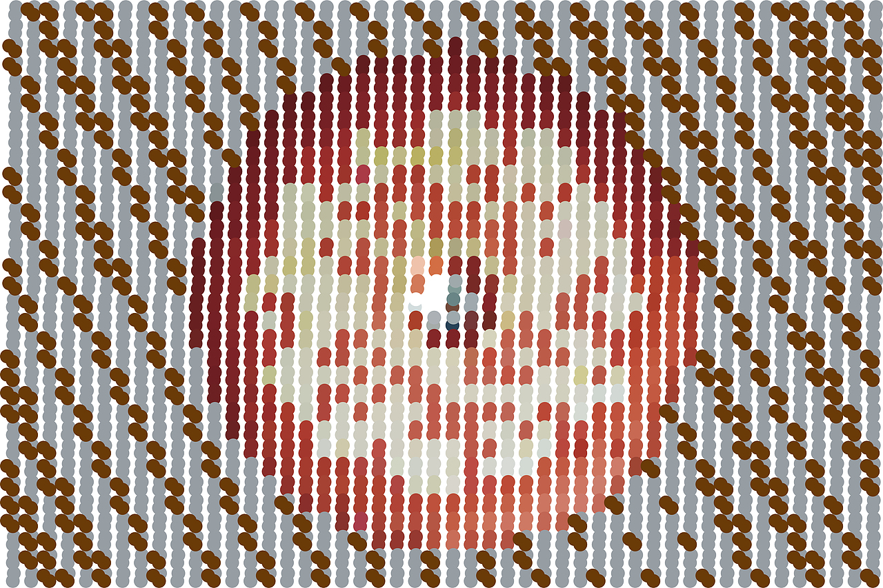 将拍摄的灯笼转换成等点图形的尝试