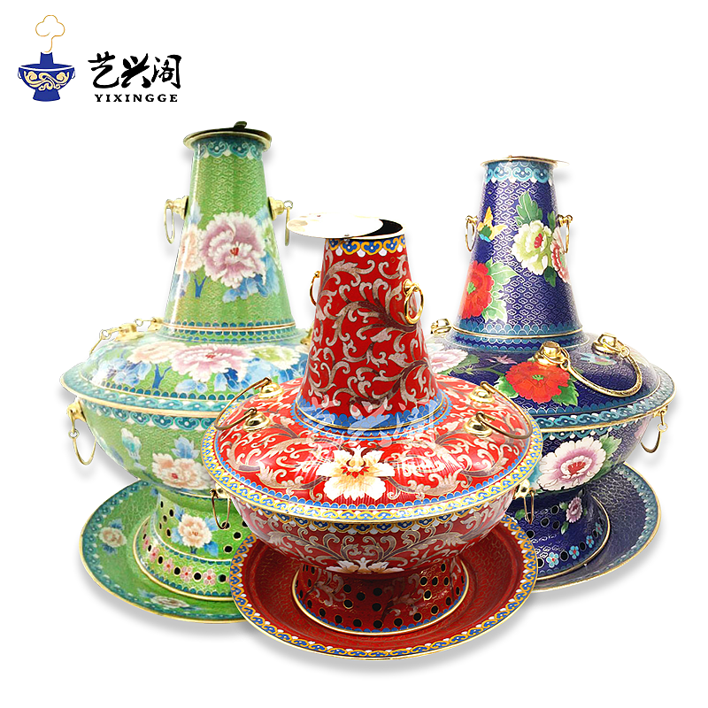 景泰蓝铜火锅（图ZMzE1ODI1NDY0） - 品牌 - 站酷设计师阿桦桦桦原创素材 - 站酷ZCOOL
