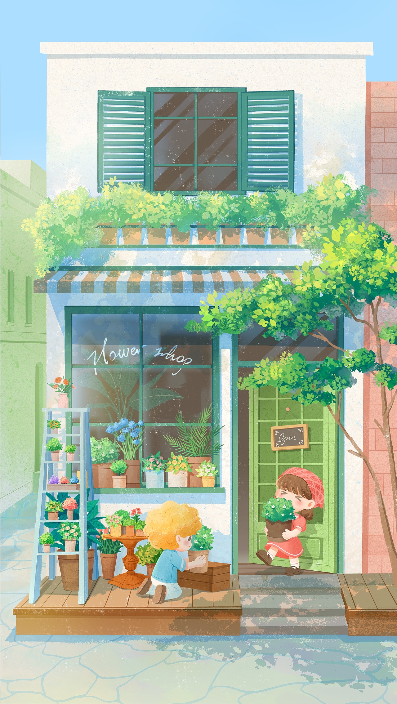 儿童插画-小房子合辑