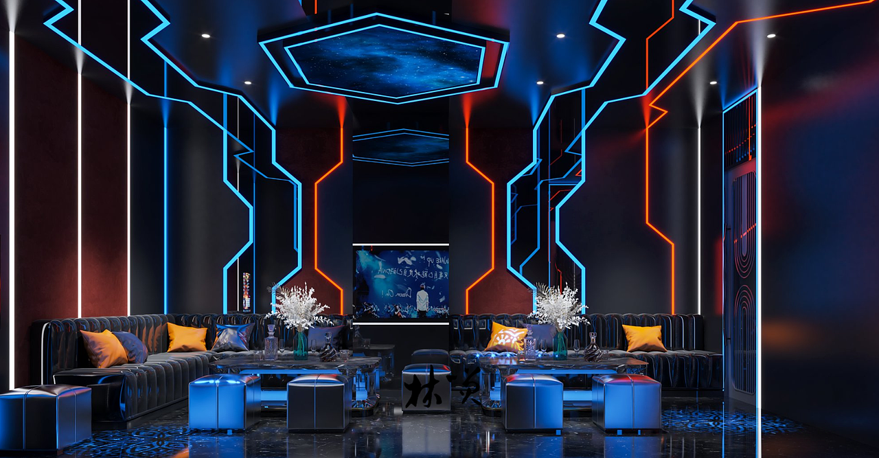 KTV设计装修案例（图ZMzIyMjA0NTY4） - 商业空间设计 - 站酷设计师北玄笑笑原创素材 - 站酷ZCOOL