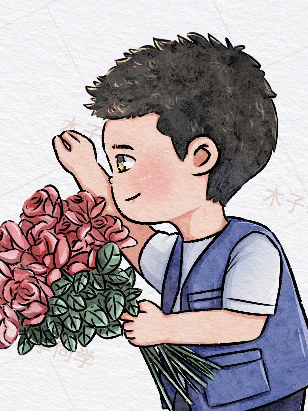 去有风的地方 | 谢之遥 x 许红豆 人物Q版头像