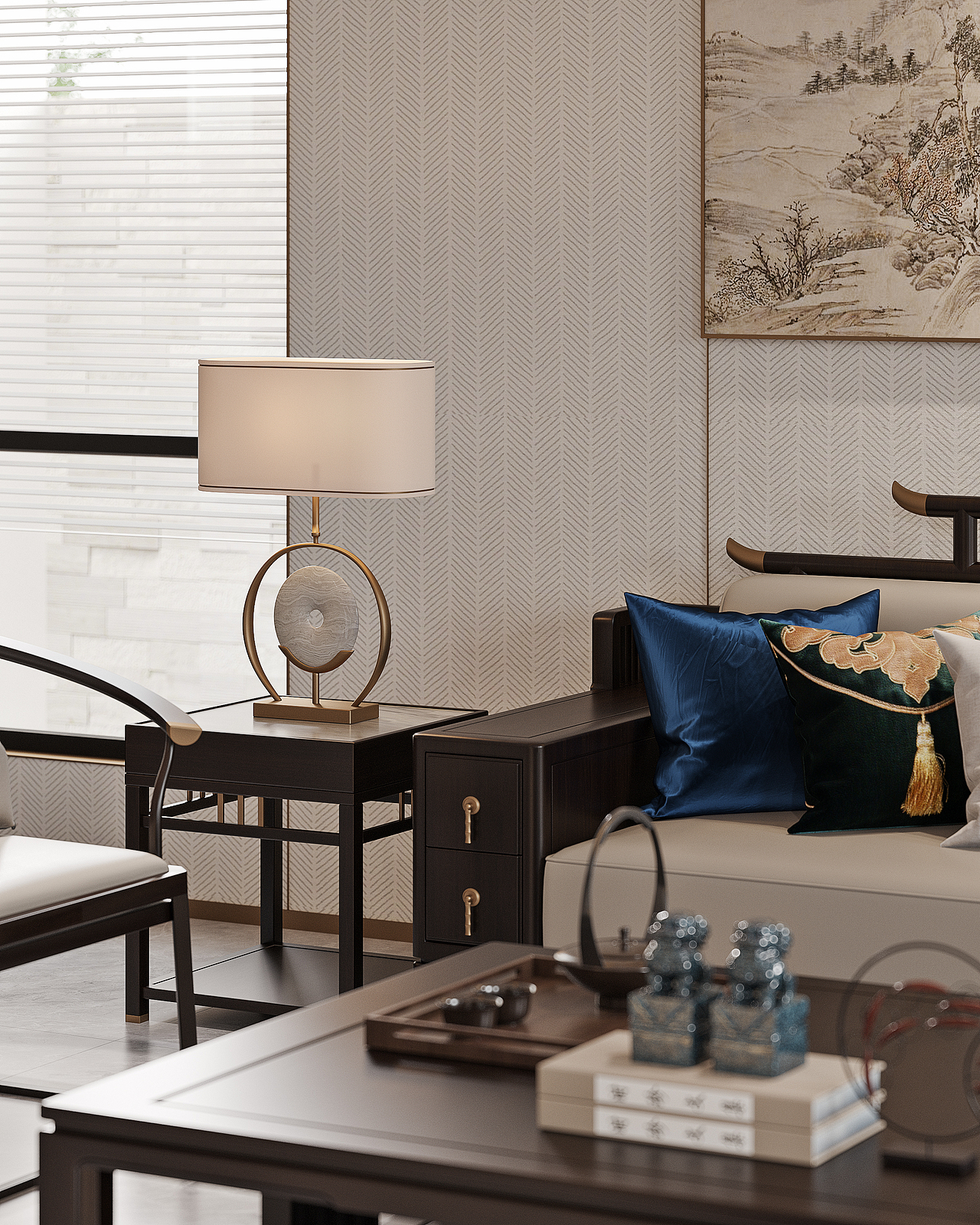 新中式别墅特写（图ZMzIxMzAwODc2） - 家装设计 - 站酷设计师造梦师Jacky原创素材 - 站酷ZCOOL