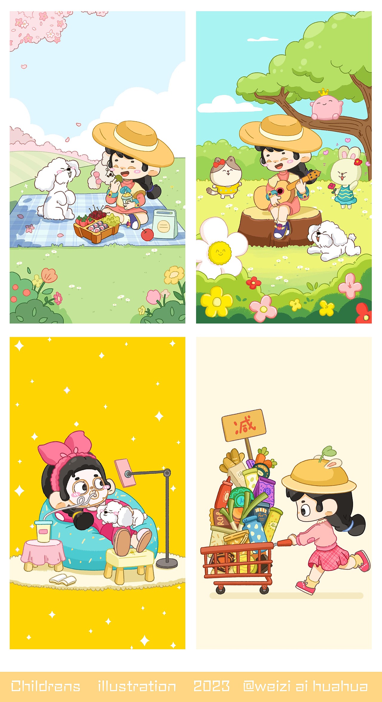 从角色设定到世界观（图ZMzQ3ODA0NTgw） - 儿童插画 - 站酷设计师薇子爱画画原创素材 - 站酷ZCOOL