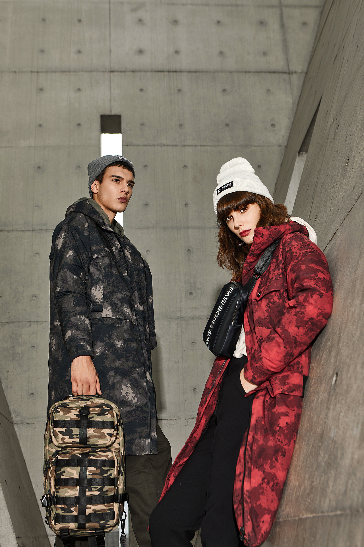 电商羽绒服拍摄修图