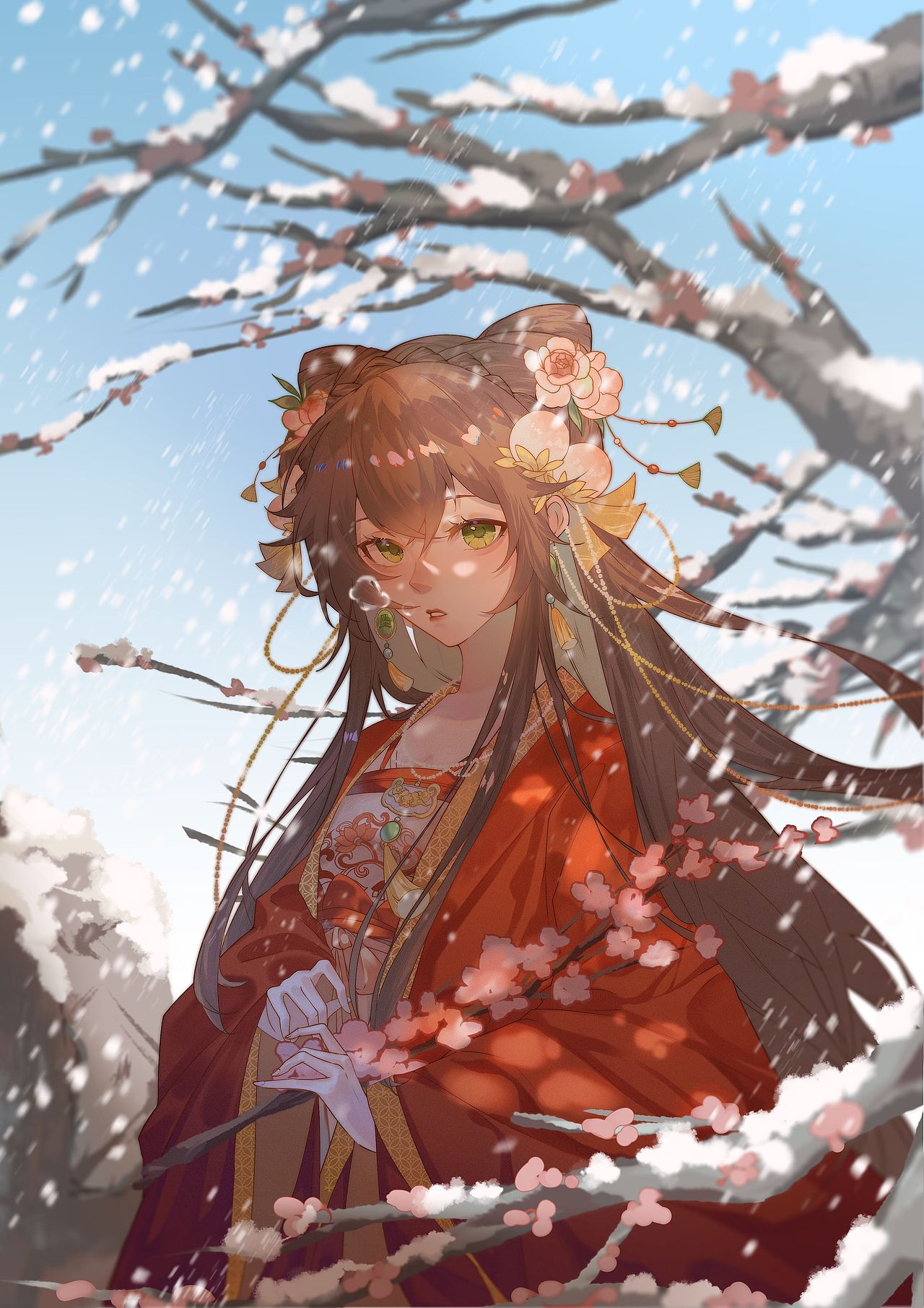 下雪了（图ZMzAxMDk3Njg0） - 创作习作 - 站酷设计师七里在画画原创素材 - 站酷ZCOOL