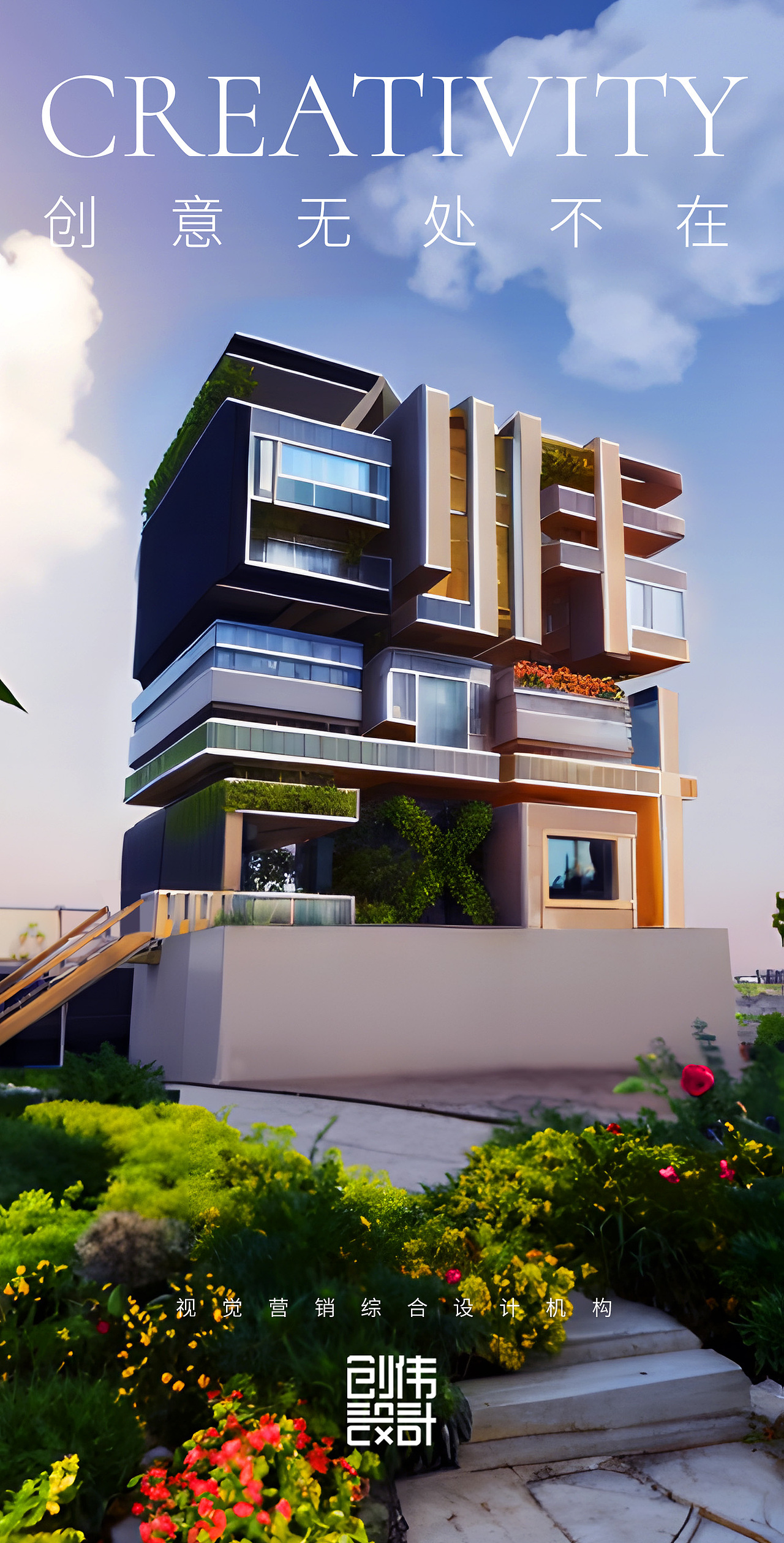 创伟设计LOGO字体海报设计