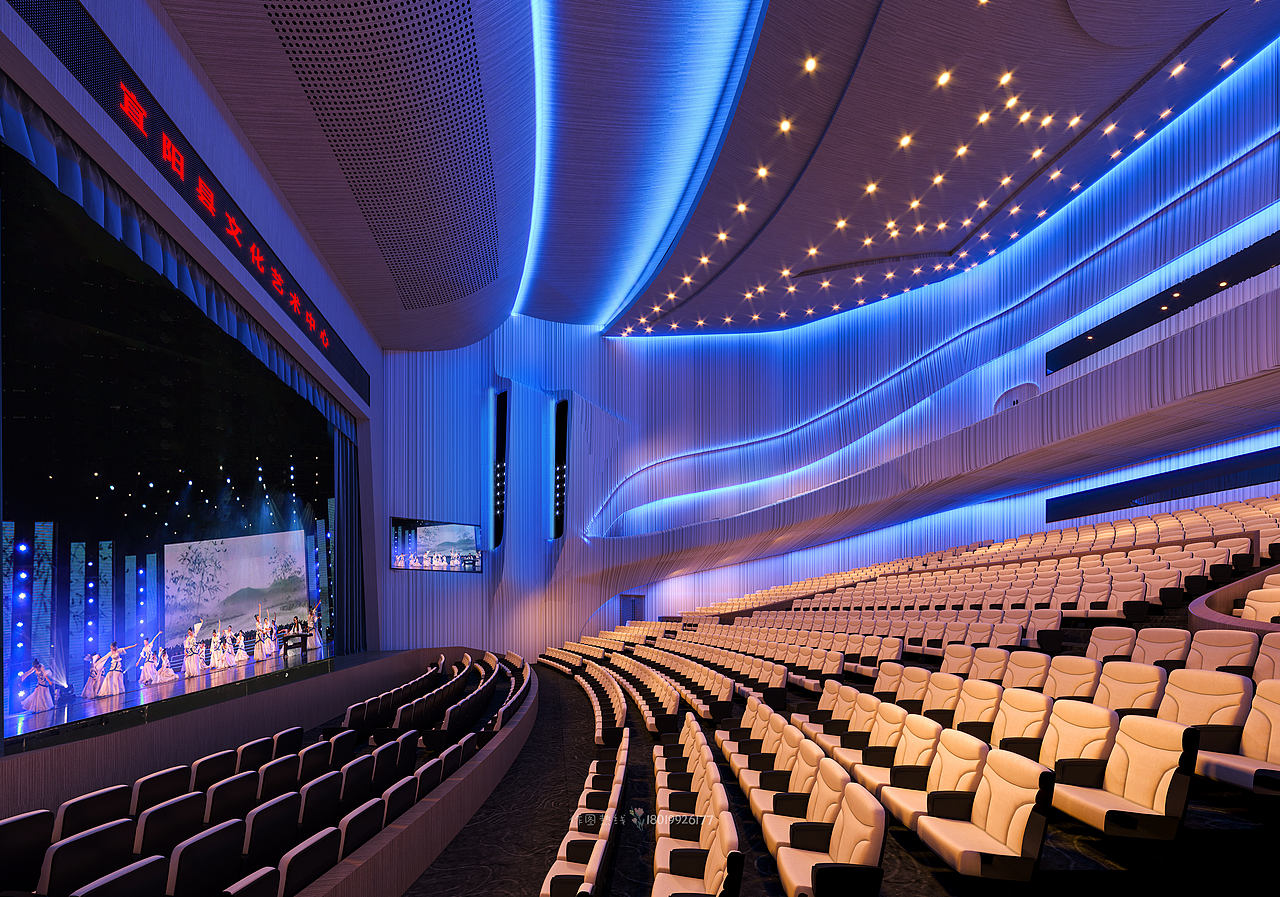 大报告厅效果图4个设计方案