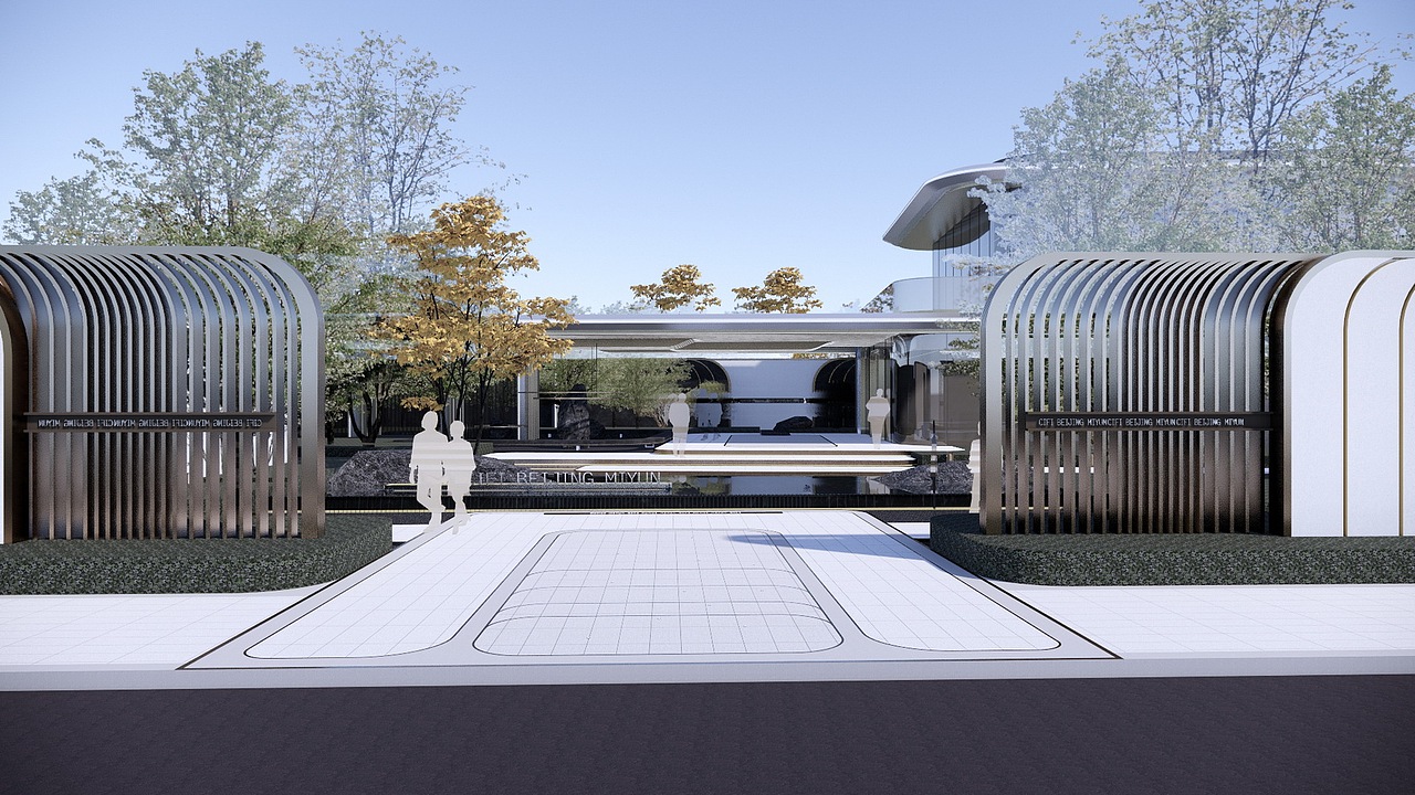 旭辉北京密云示范区景观SU模型下载