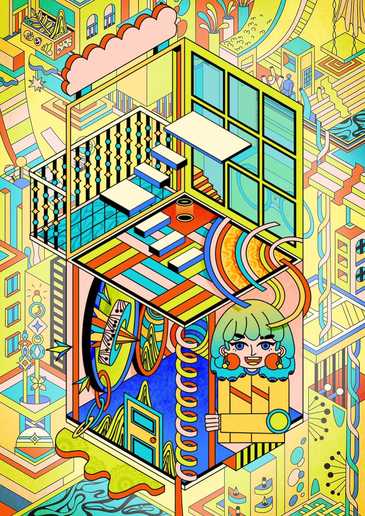 幻境/Dreamland（图ZMzA1NDg5NzQ4） - 艺术插画 - 站酷设计师火山菌er原创素材 - 站酷ZCOOL