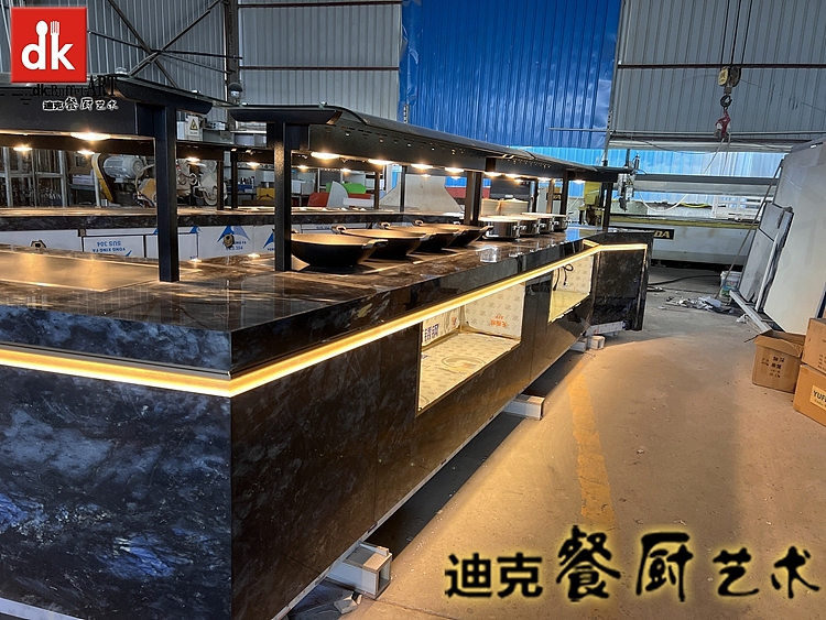 酒店自助餐台设计 buffet餐厅设备 布菲台出口