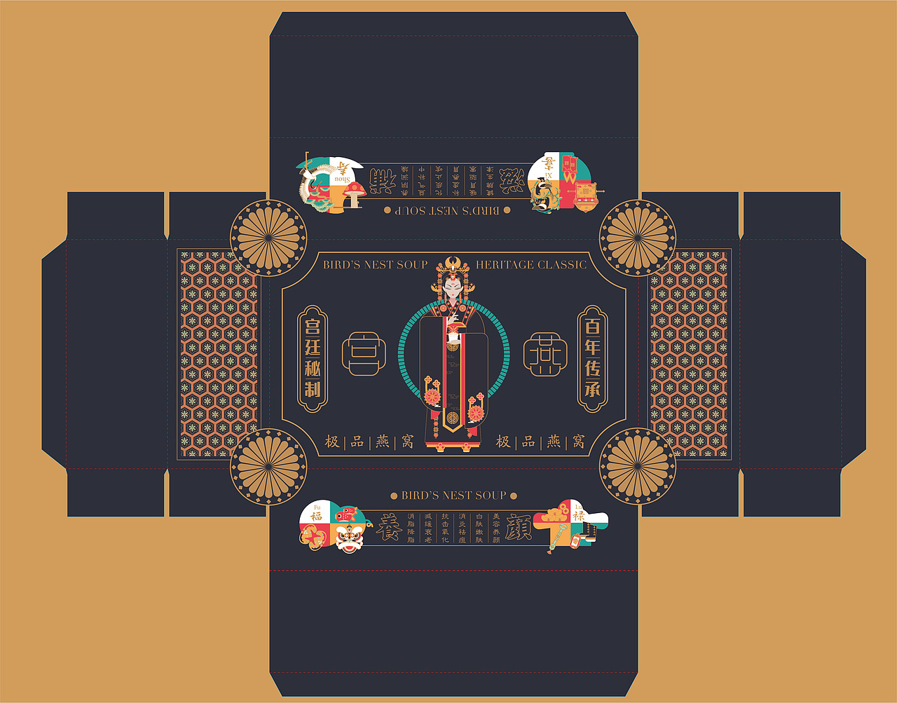 宫廷燕窝精品包装设计（图ZMzEzNDY3MDQ0） - 海报 - 站酷设计师甜蜜密原创素材 - 站酷ZCOOL