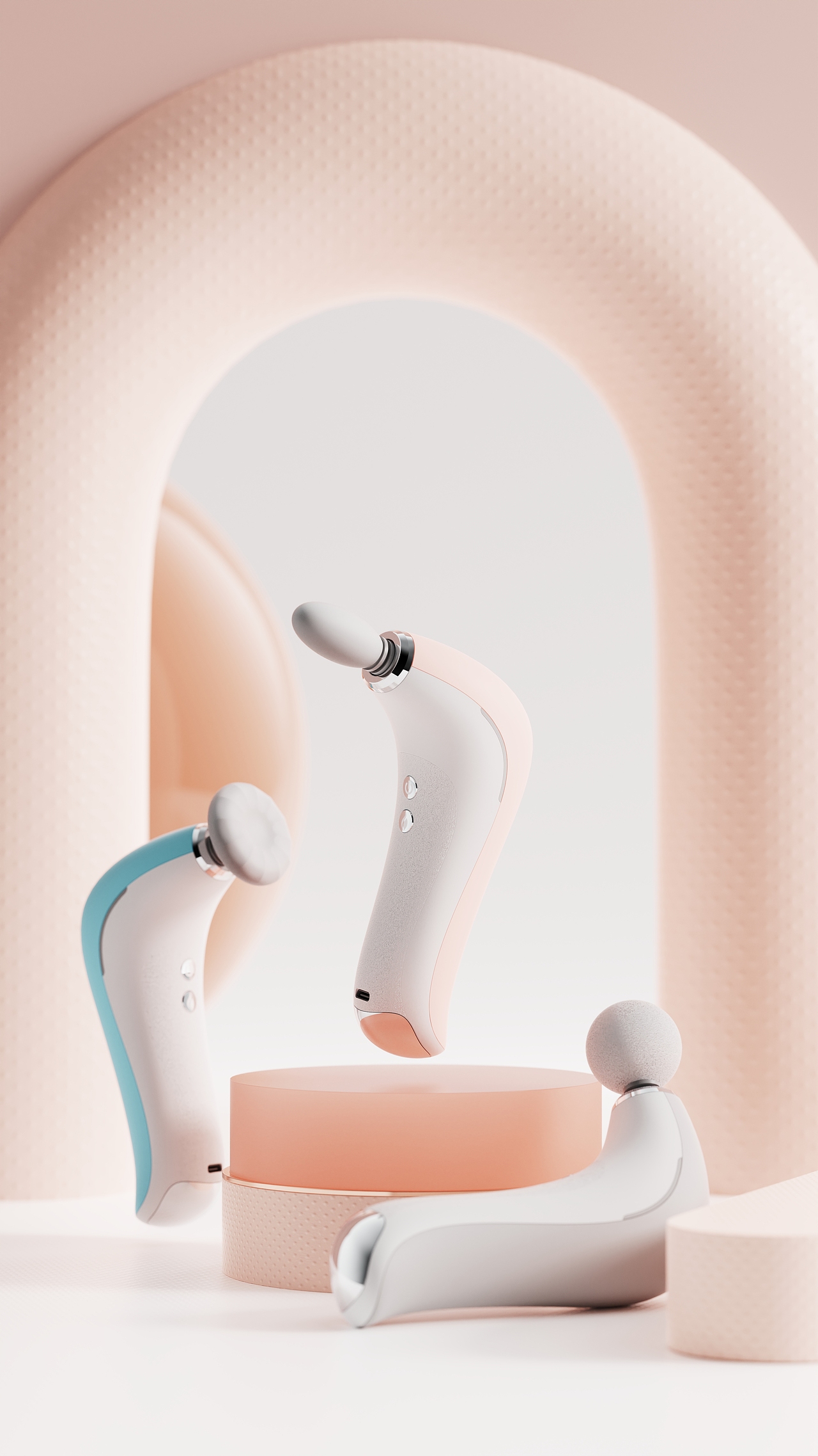 一款筋膜枪视效项目