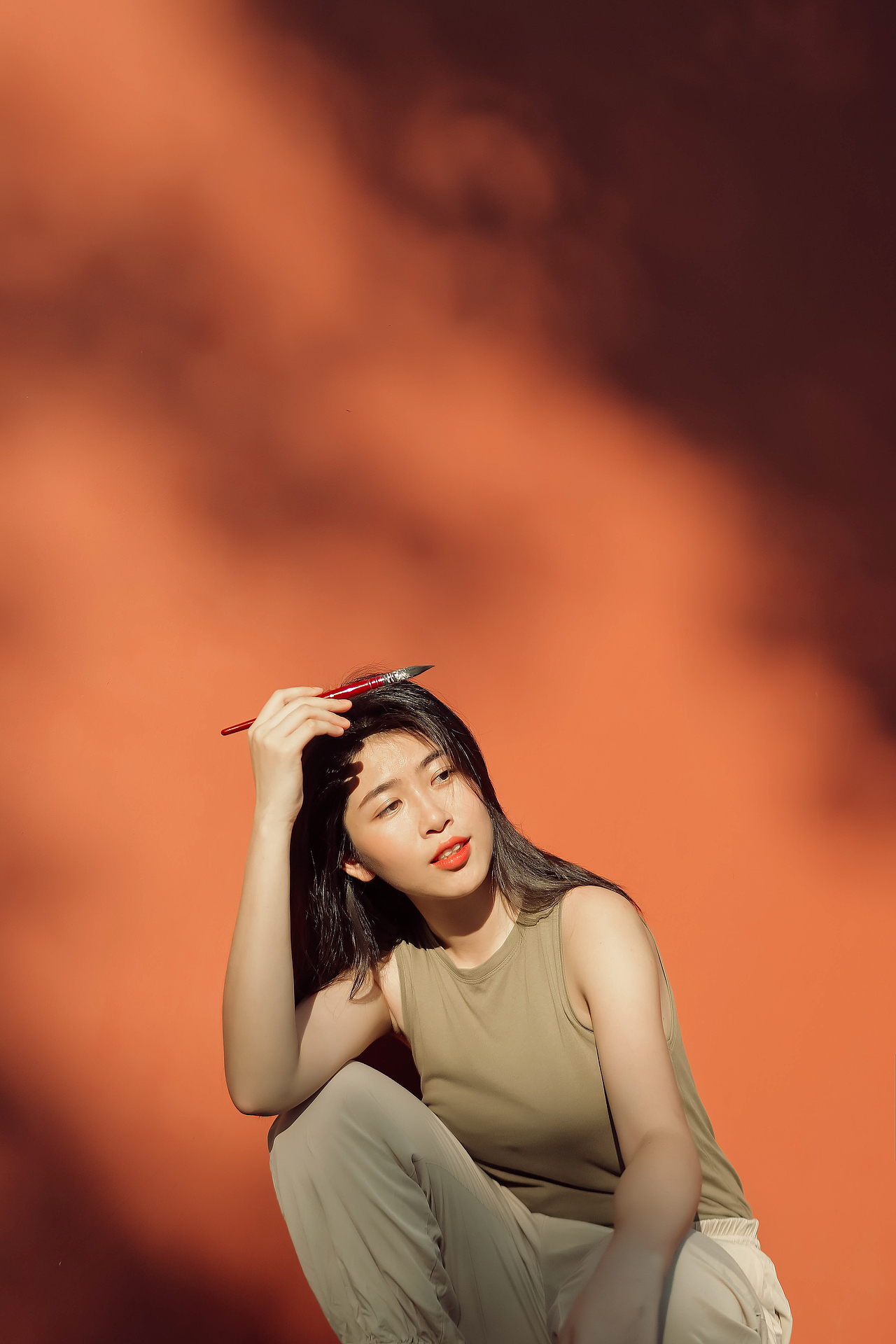 夕阳红墙与诗人（图ZMzQ1OTQ4NTA0） - 人像摄影 - 站酷设计师KK想要和这个世界原创素材 - 站酷ZCOOL