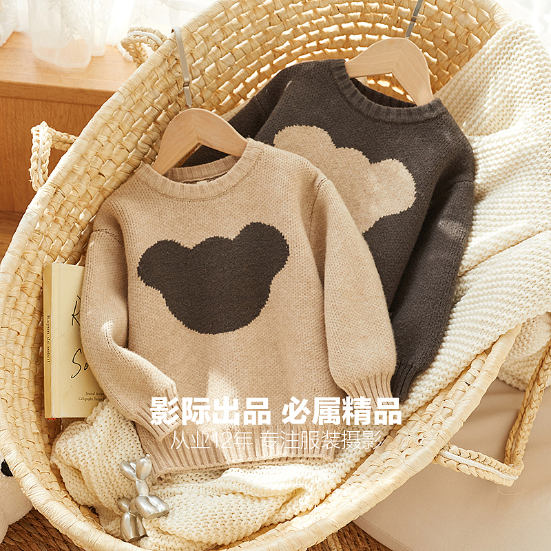 摇篮里的毛衣#场景创意拍#平铺挂拍（图ZMzIyNzQ0MjY4） - 产品摄影 - 站酷设计师童装服装电商摄影原创素材 - 站酷ZCOOL