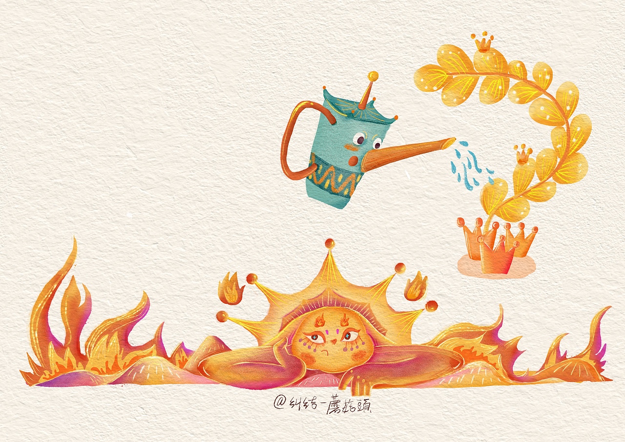 民间故事《太阳山》插图（图ZMzMzMjI0NDA4） - 商业插画 - 站酷设计师纠结de蘑菇頭原创素材 - 站酷ZCOOL