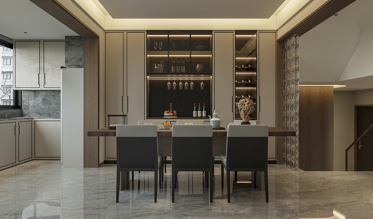 现代及新中式效果图表现