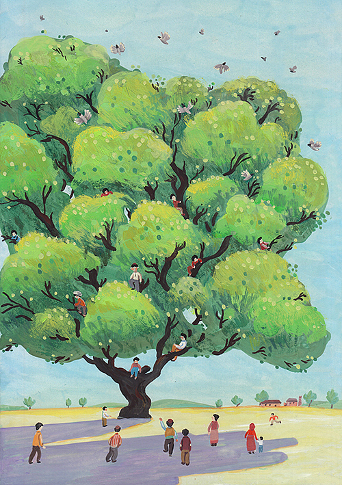 给刘亮程老师的散文集配图