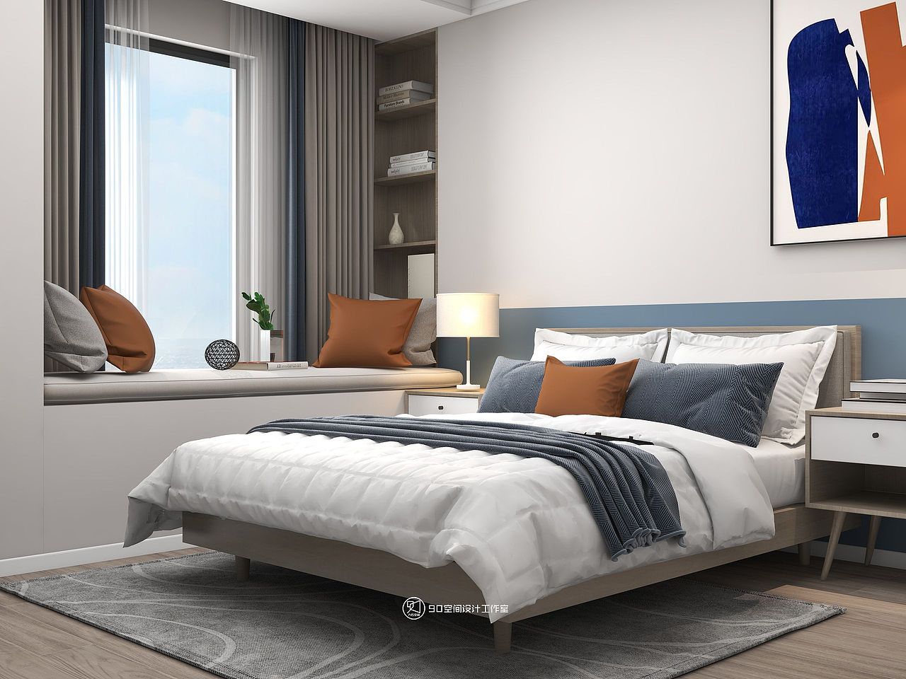 90空间设计∣130㎡北欧风格，治愈系家居，满目皆温柔（图ZMzI1MDMzNjg0） - 家装设计 - 站酷设计师设计师赵响原创素材 - 站酷ZCOOL