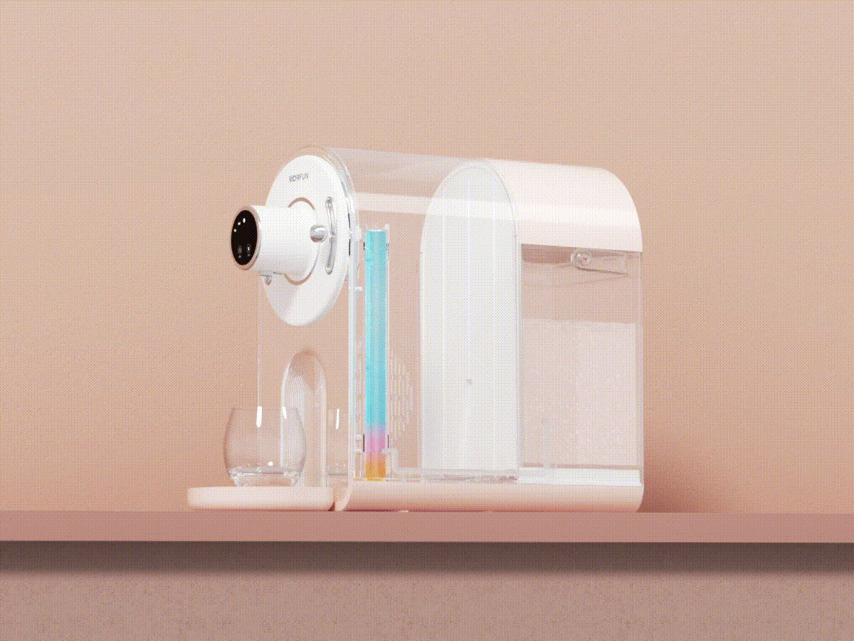 小型家用饮水机/茶吧机/室内场景渲染