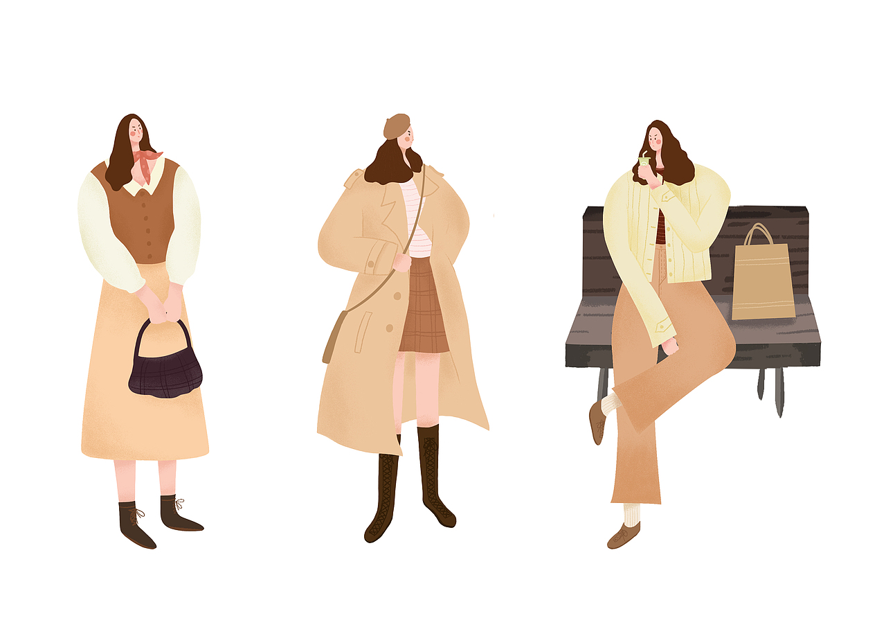 24节气人物插画系列