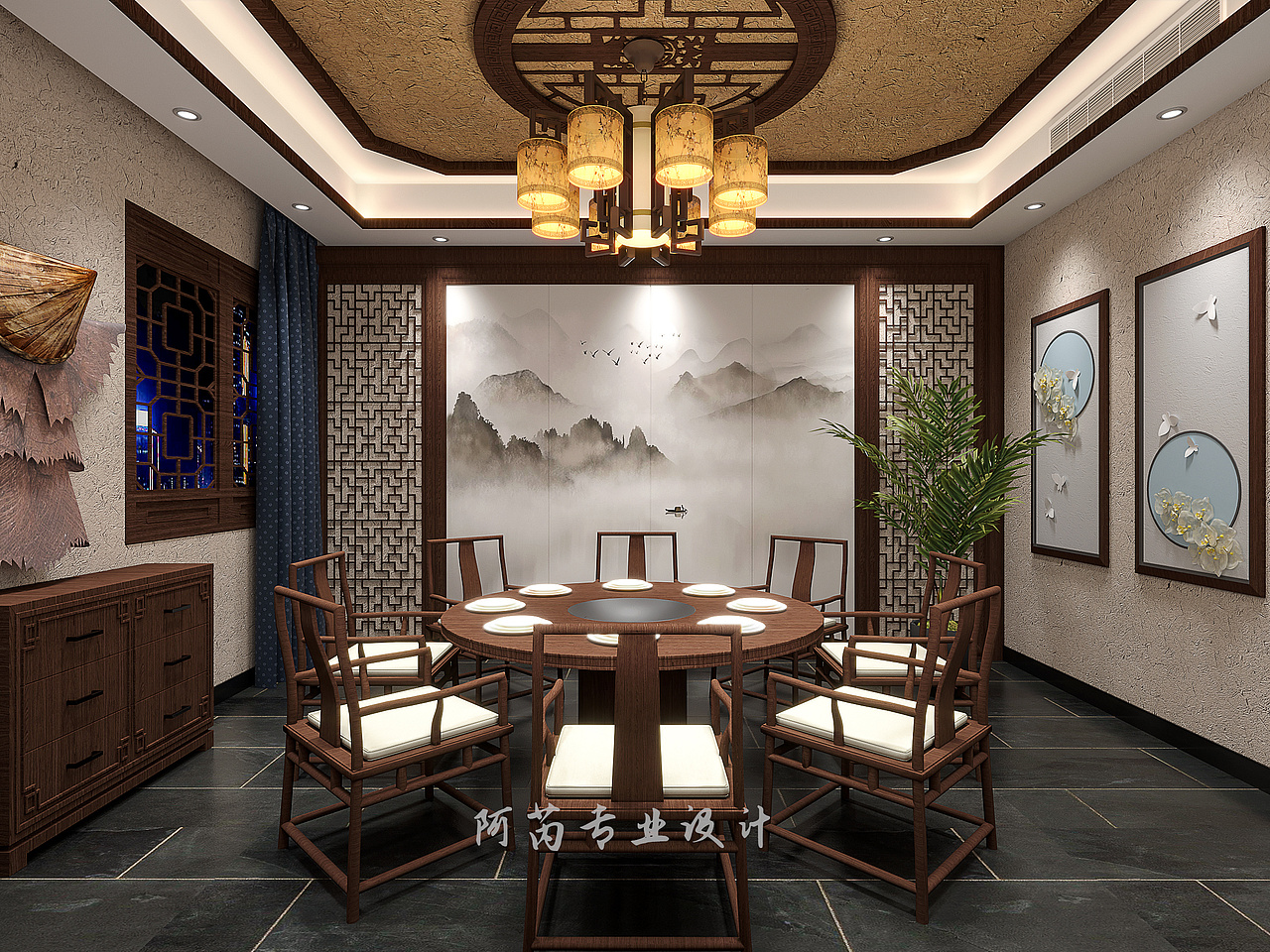 餐饮设计丨复古，感受别样的鱼餐厅设计魅力！（图ZMzQ5MjIxODY0） - 酒店餐饮设计 - 站酷设计师小唐爱设计原创素材 - 站酷ZCOOL