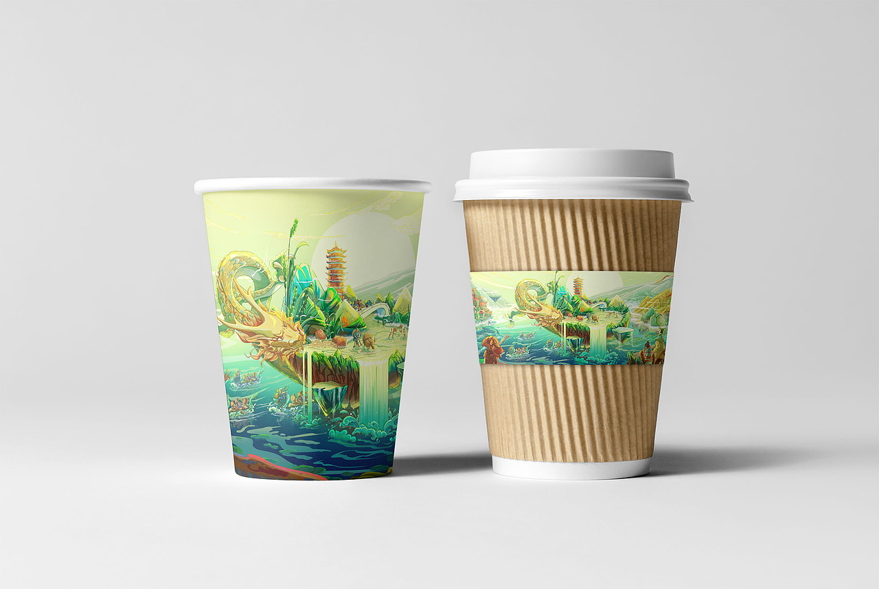 国风氛围插画-夏至/端午（图ZMzE1MjcwNTk2） - 商业插画 - 站酷设计师丰年FN原创素材 - 站酷ZCOOL