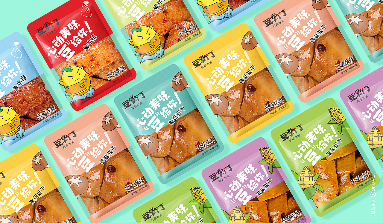 豆掌门休闲豆干包装设计