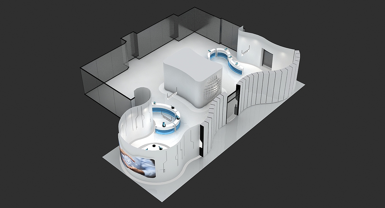 创新展厅3D效果图