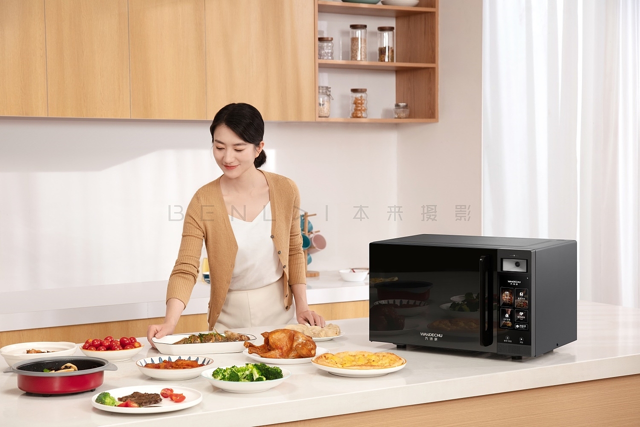 家居产品摄影 厨房产品摄影 微波炉产品摄影 本来摄影