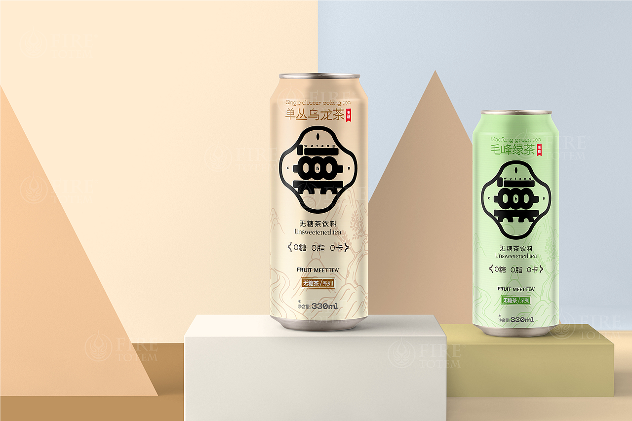 呈果(合肥)品牌 X 無糖茶品牌包装全案（图ZMzYyMzM5MzQ4） - 包装 - 站酷设计师FireTotem原创素材 - 站酷ZCOOL