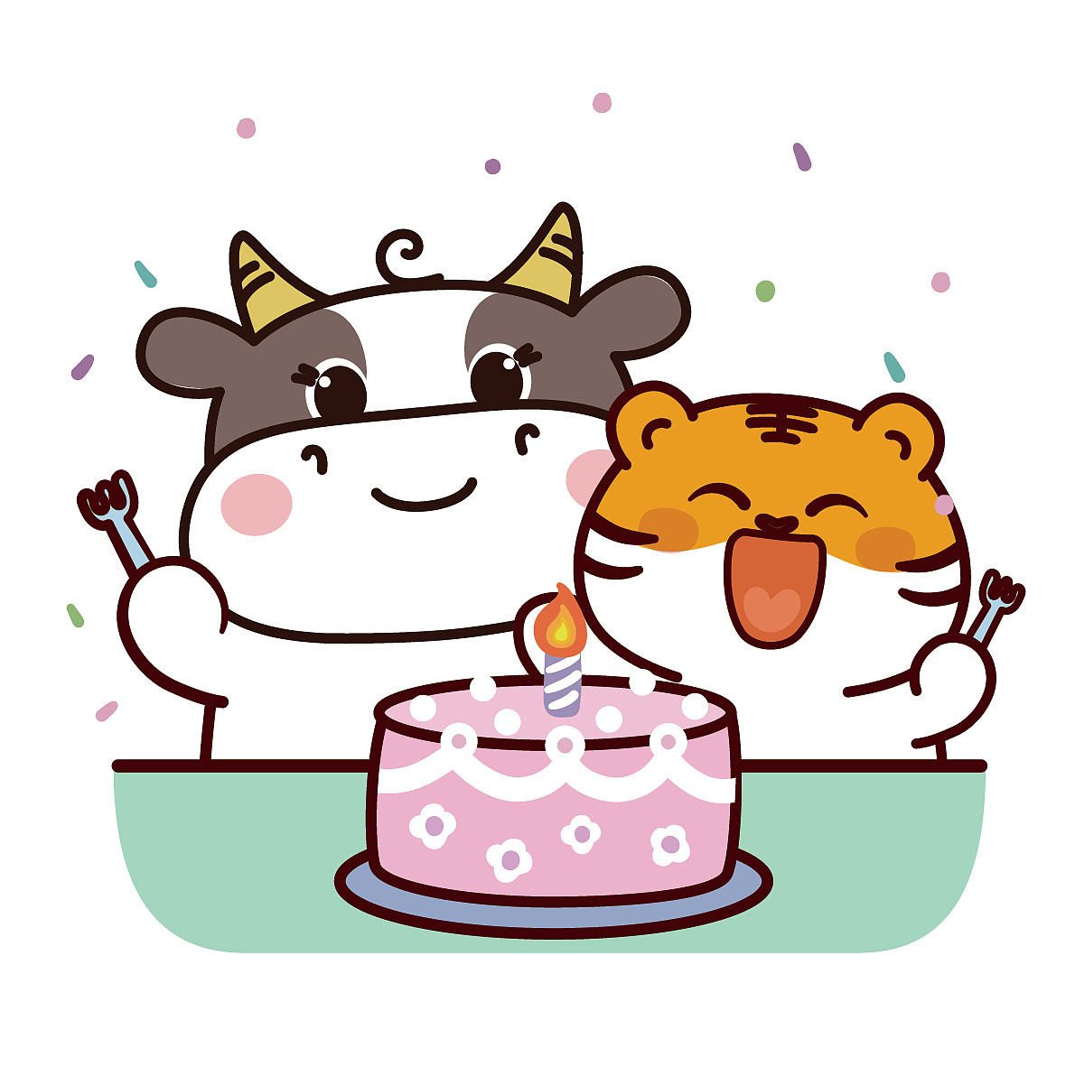 萌萌星球生日快乐 祝你生日快乐（图ZMzY3NTUzNTI4） - 商业插画 - 站酷设计师阿茹生肖IP原创素材 - 站酷ZCOOL